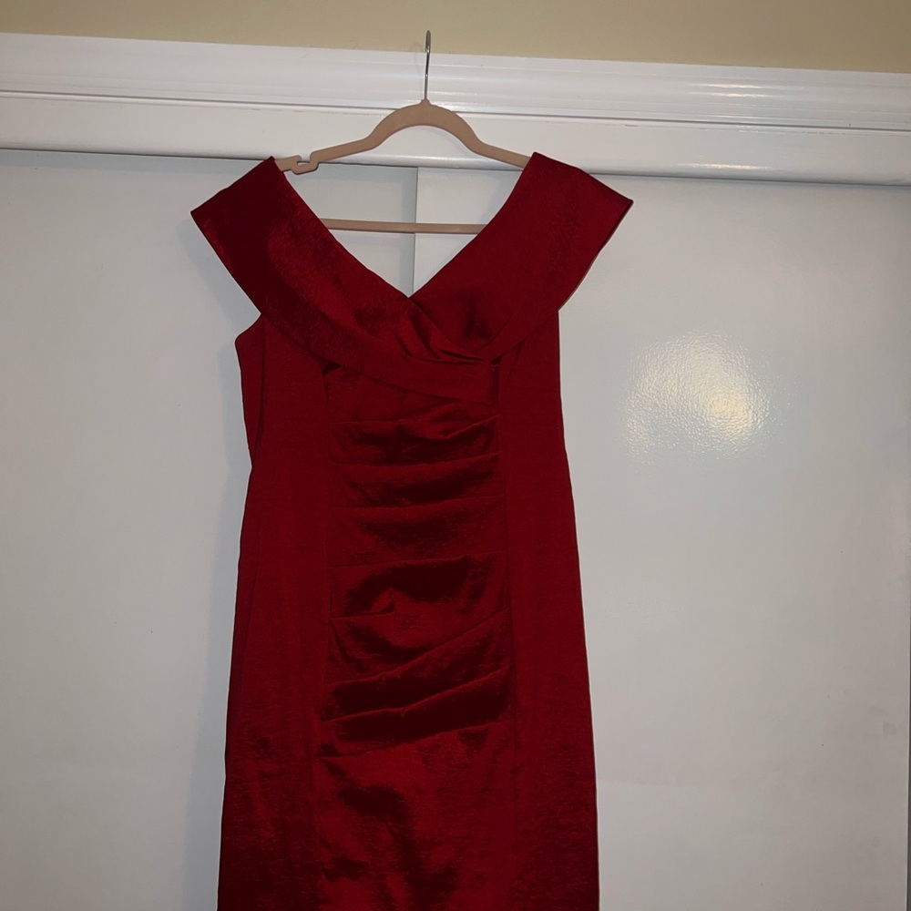 Calvin Klein Red Backless Dress